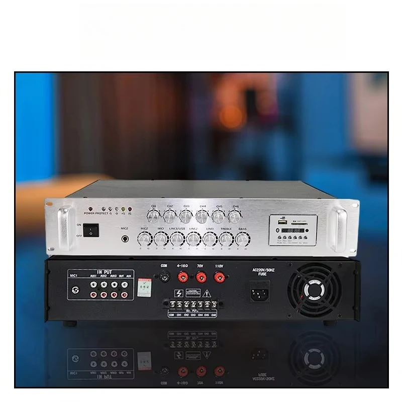 Audio Music Hall - Profesjonalny wzmacniacz mocy 800W z mikserem,