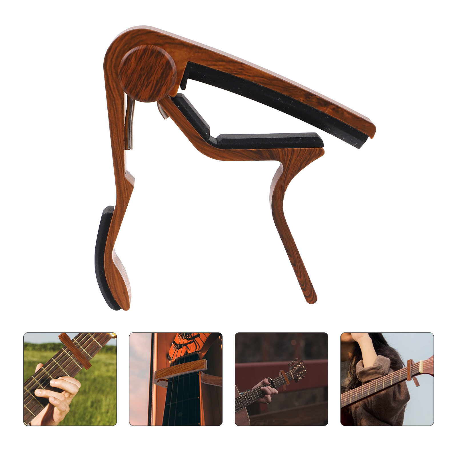 Guitar Capo Clip - Metalowy kapodaster do gitary, wykonany ze