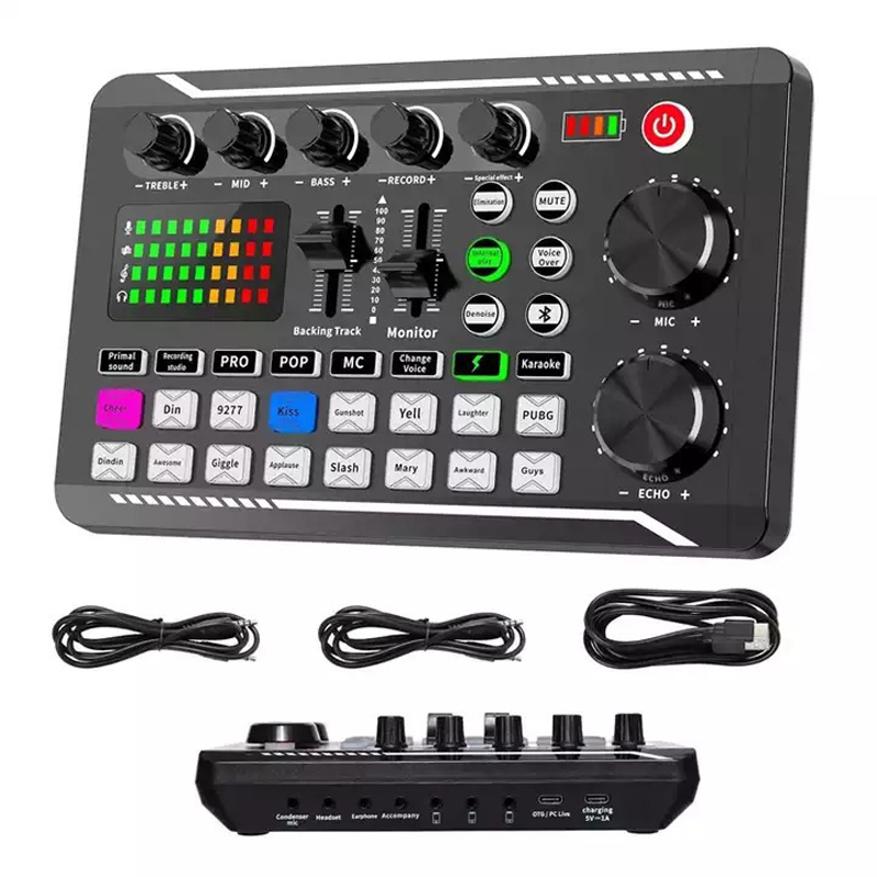 F998 Live Sound Card Audio Tun – Audio Music Tiktok recenzja i cena