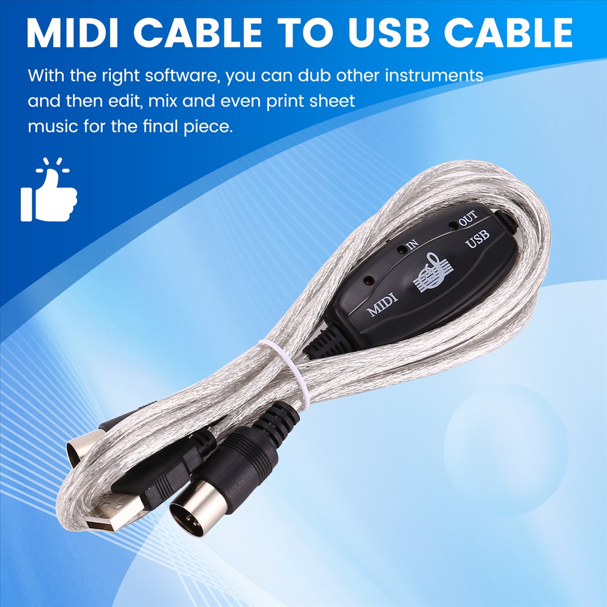 Konwerter kabla USB na MIDI 5P – Audio Music Edit recenzja i cena